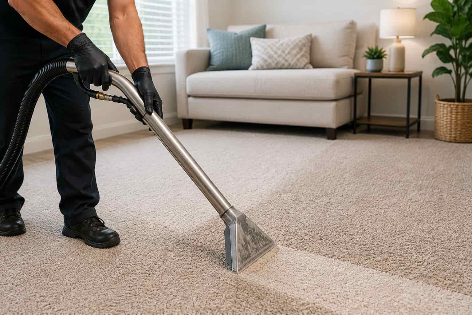 Professional residential carpet cleaning