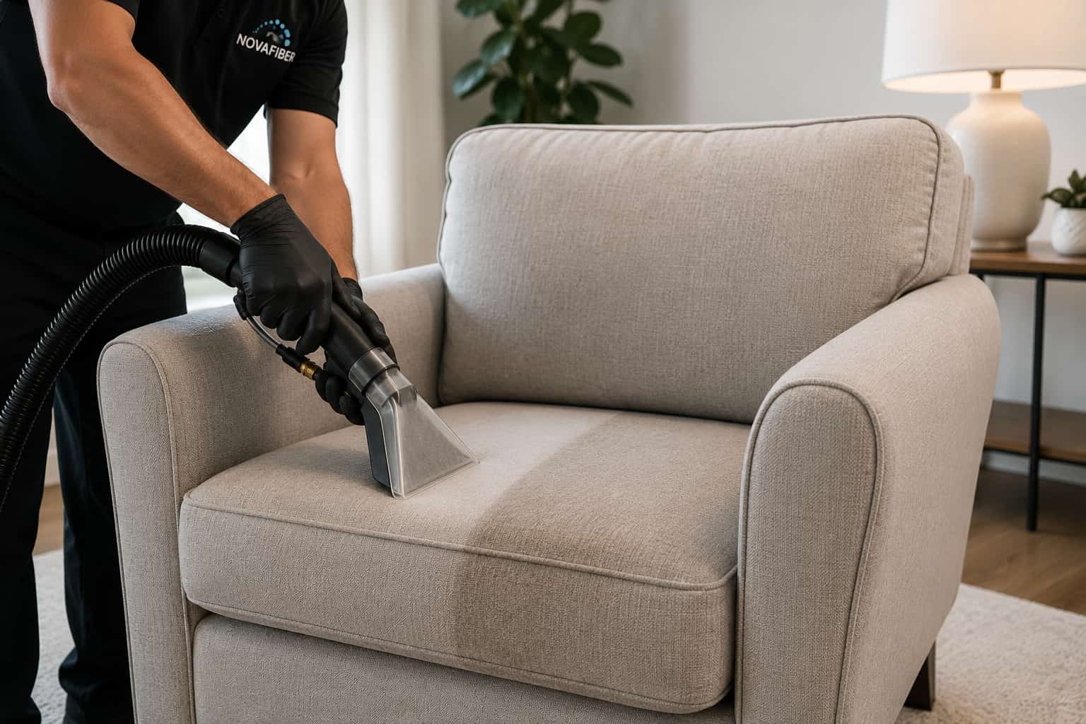Professional upholstery cleaning