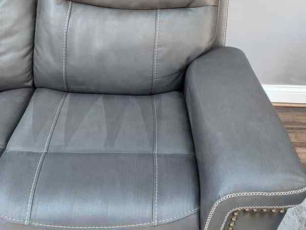 Couch after professional cleaning